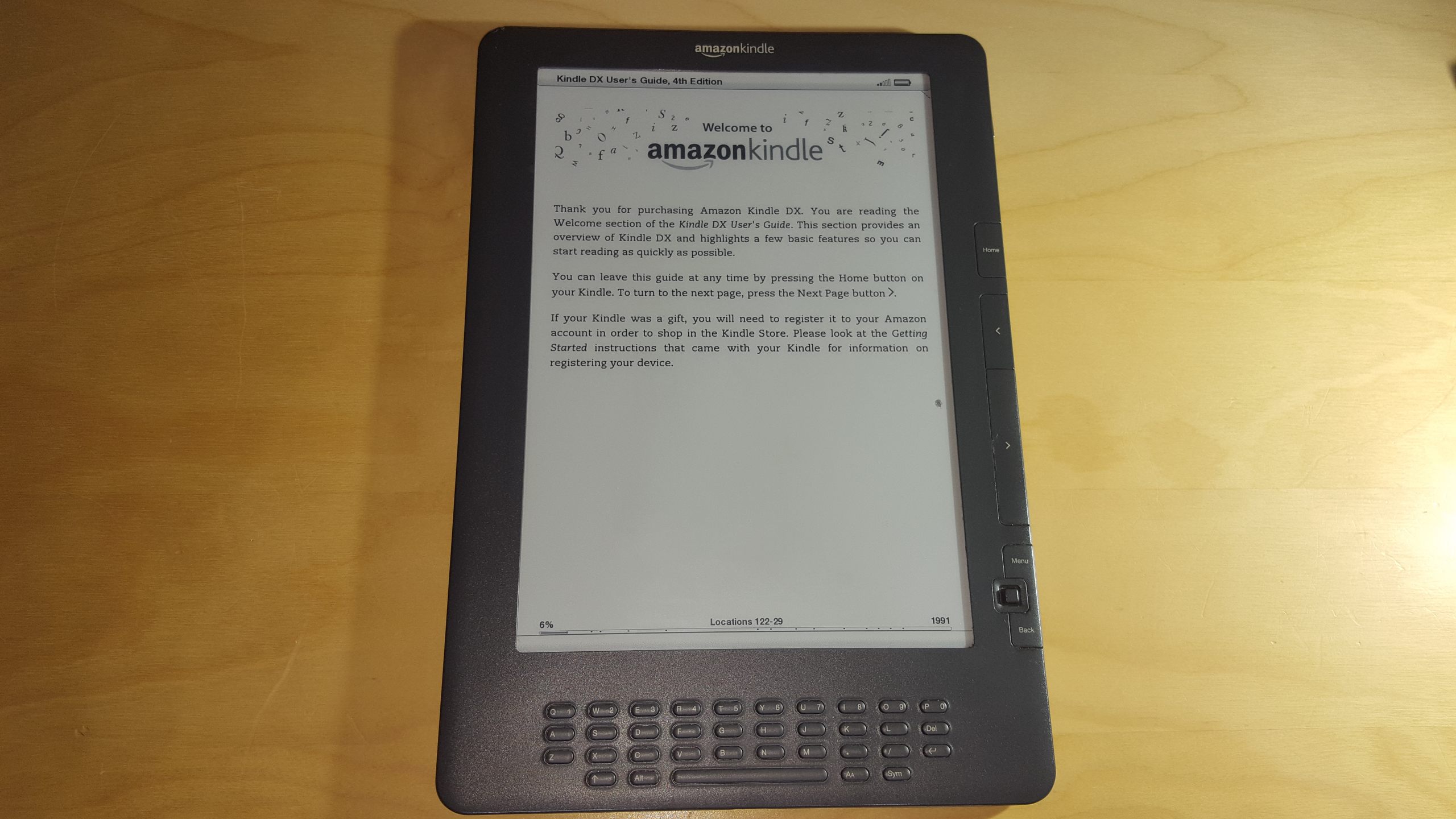 Amazon Kindle DX 2nd Generation | Model D00801 | 3G Wireless